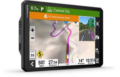 Garmin RV 895, 8" GPS Navigator, Custom Routing, High-Resolution Birdseye Satellite Imagery, Directory of Parks and Services, Landscape or Portrait View Display (Renewed)
