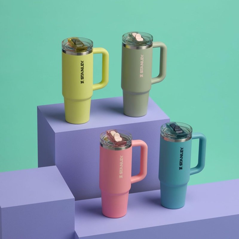 STANLEY Quencher ProTour Flip Straw Tumbler with Leakproof Lid 30 oz | Built-In Straw and Handle | Cup Holder Compatible for Travel | Insulated Stainless Steel Cup | BPA-Free | Lichen