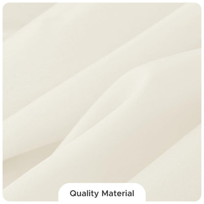 Fitable 8 Pack Round Tablecloths: Stain Resistant Wrinkle Free Circle Table Clothes, Washable Reusable Polyester Table Covers for Wedding Party Birthday Banquet Reception(Ivory, 84 Inch)