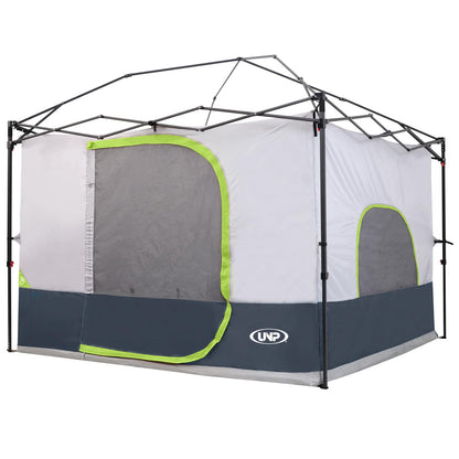 UNP Canopy Inner Tent, Camping Cube Tents for Pop Up Camping Canopy Tent, Compatible with 10' Wide Canopies Tents (No Top & Frame) (Dark Blue)