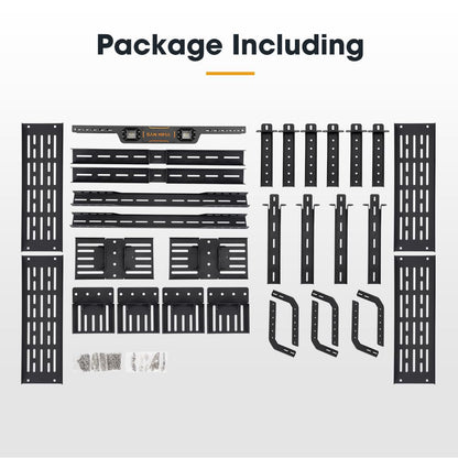 SanHima Adjustable Truck Bed Rack w/LED Lights - Overland Universal Bed Rack for Full-Size Trucks Without Factory Bed Rails/Tonneau Bed Cover