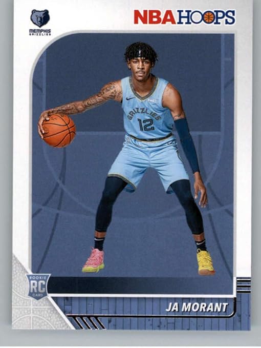 2019-20 Panini Hoops #259 Ja Morant Memphis Grizzlies RC Rookie NBA Basketball Trading Card