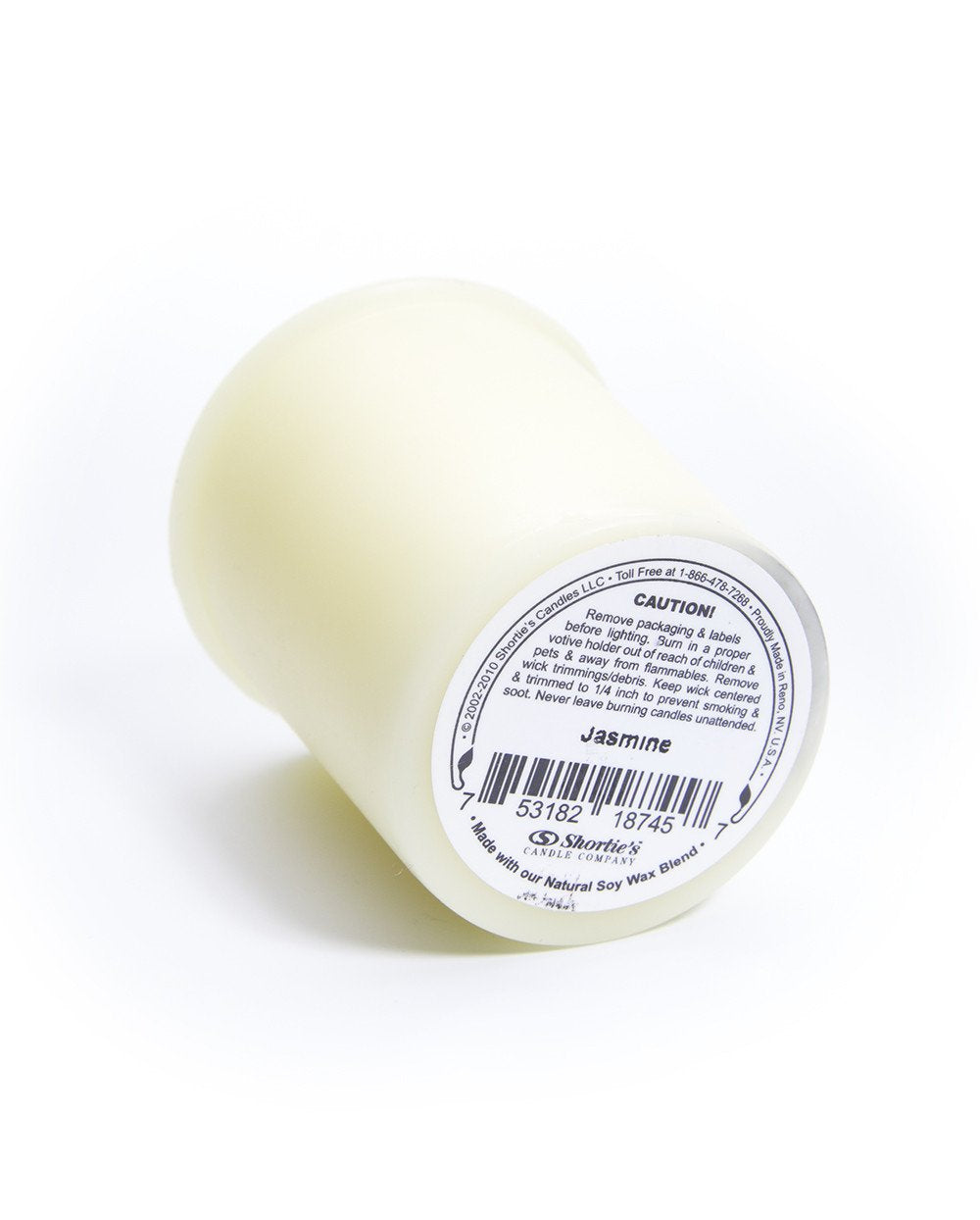 Pure Jasmine Soy Votive Candles - Scented with Essential & Natural Oils - 6 Yellow Natural Votive Candle Refills - Flower & Floral Collection