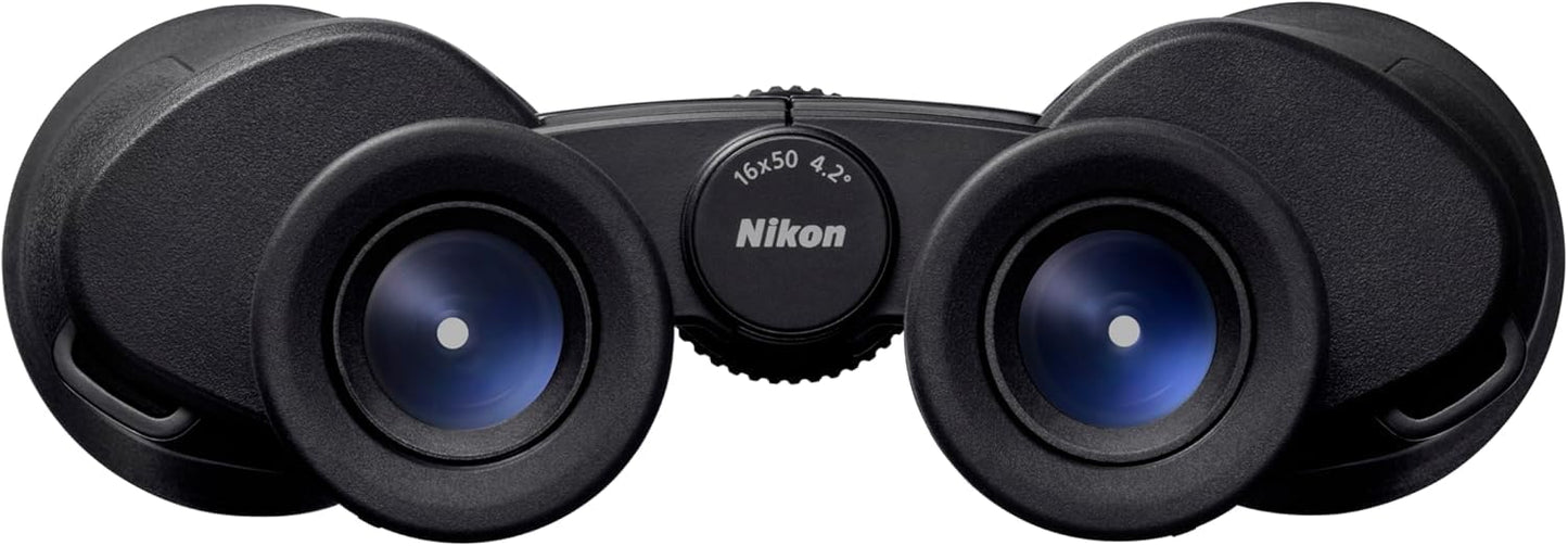Nikon Action 16x50 Binocular | High-Power Large Objective Binoculars with Multilayer-Coated Nikon Optics, Turn-and-Slide Adjustable eyecups and Tripod-Ready Porro-Prism Design
