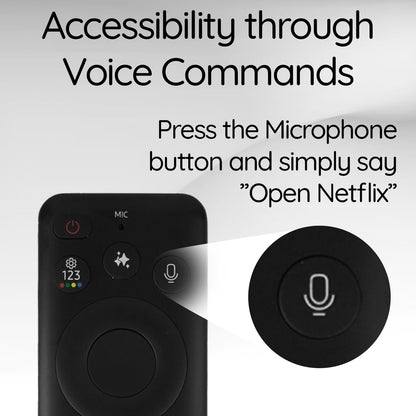 Ceybo Original Solar Voice Remote Control Replacement with YouTube Netflix Shortcut for Samsung Smart TVs, Compatible with Neo QLED 8K, QLED (BN59-01480A)