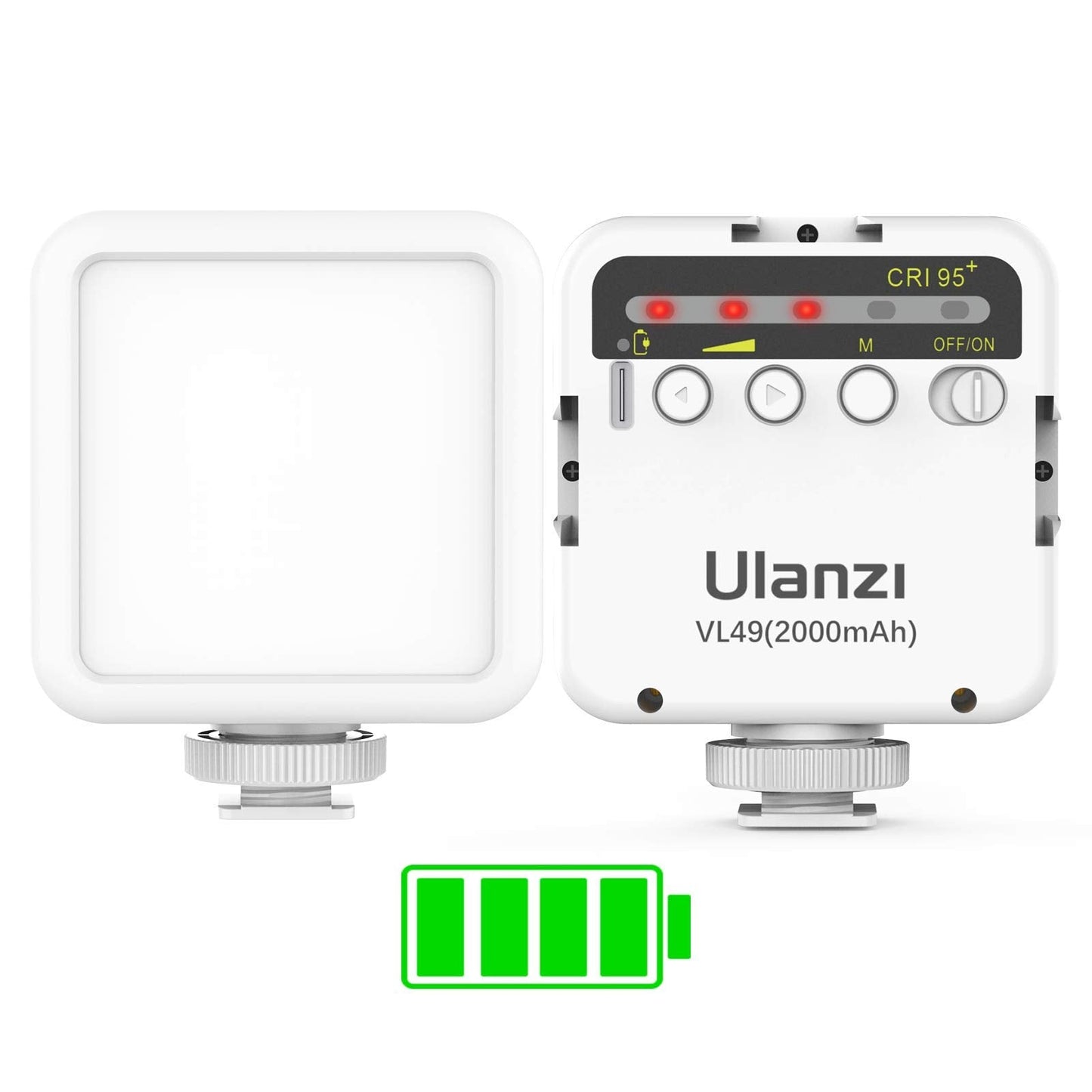 Ulanzi VL100X Selfie Light, Clip LED Light Panel for Phone/Laptop/Tablet/Computer, Bi-Color Portable Clip Camera Light with Dimmable 2500-6500K with 2000mAh Battery for Video Conference/Picture