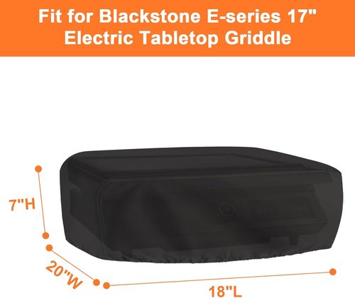 Blackstone Grill Cover - Waterproof Heavy-Duty Protection for 17" Electric Tabletop Griddle