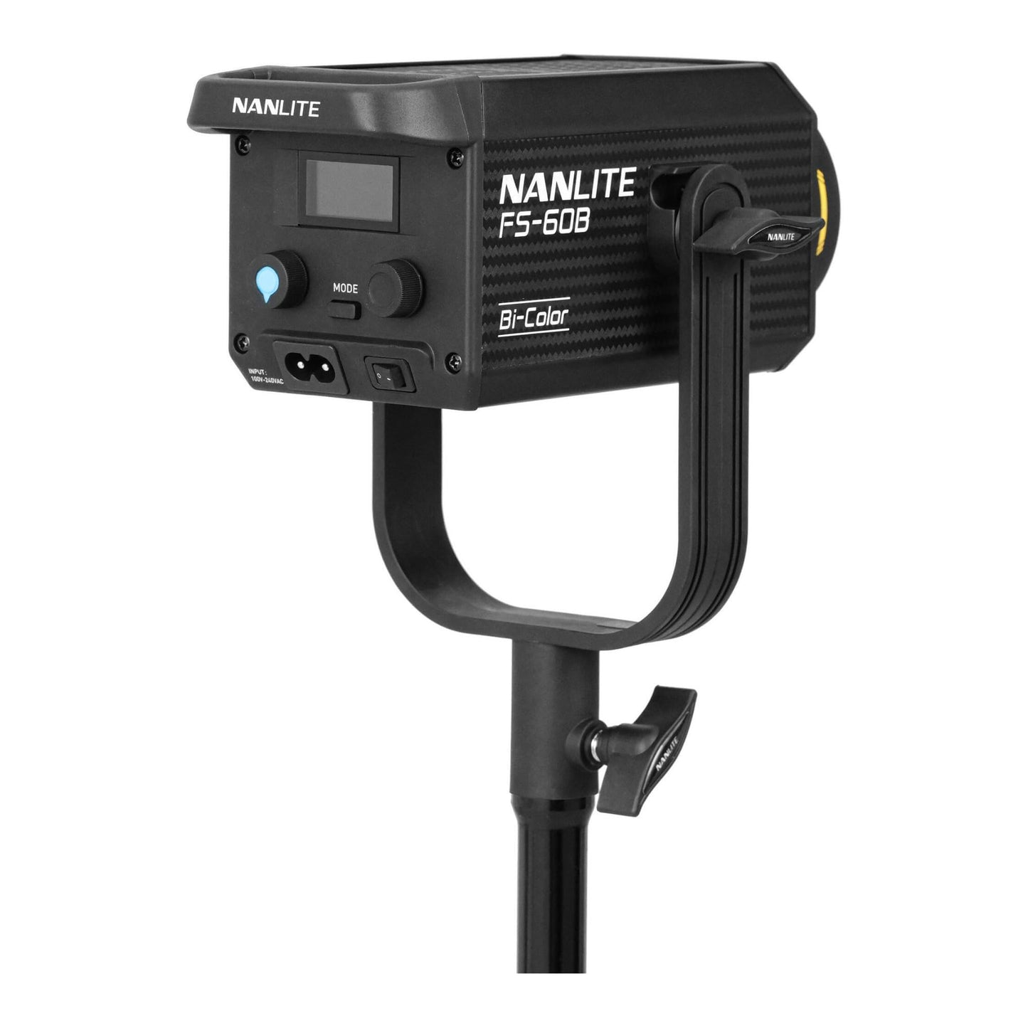 Nanlite FS-60B Bi-Color LED Portable Studio Spotlight with App Control and Projection Attachment for FM Mount with High-Precision Optics Bundle (2 Items)