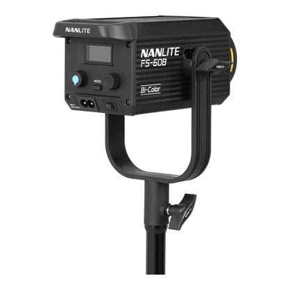 Nanlite FS-60B Bi-Color LED Portable Studio Spotlight with App Control and Projection Attachment for FM Mount with High-Precision Optics Bundle (2 Items)