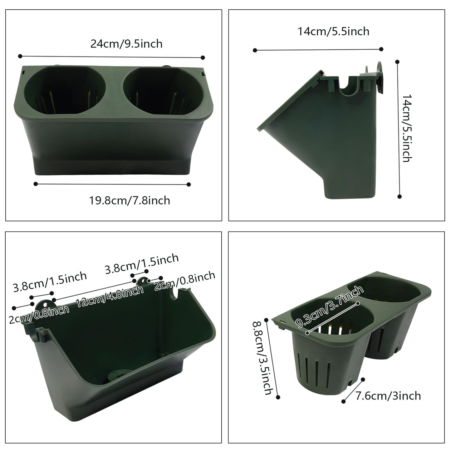 NeNchengLi Living Wall Planter Indoor Outdoor, Vertical Garden Wall Planter 30Pcs Hanging Planter Pots, Wall-Mounted Self Watering Living Wall for Flowers Vegetables Herbs, Auto Drainage