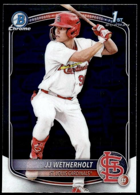 2025 Bowman Chrome Prospects #BCP-22 Jj Wetherholt St Louis Baseball Card - Sportscard Superstore