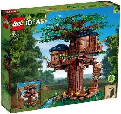 Lego 21318 Ideas Tree House Model Construction Set for 16 Plus Year Olds with 3 Cabins Interchangeable Leaves Minifigures and a Bird Figure