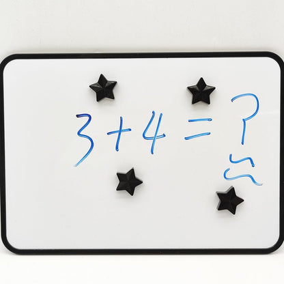 PYJLBX Fridge Magnets - 30 Pcs Refrigerator Magnets Strong Small Whiteboard Magnet, Heavy Duty Mini Magnets for Kitchen, Locker, Office, Classroom & Office Use - Decorative Cute Magnet (Star, Black)