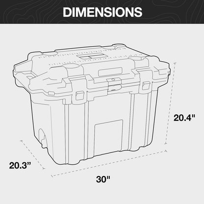 Pelican 50 Quart Elite Cooler (Dark Grey/Green)