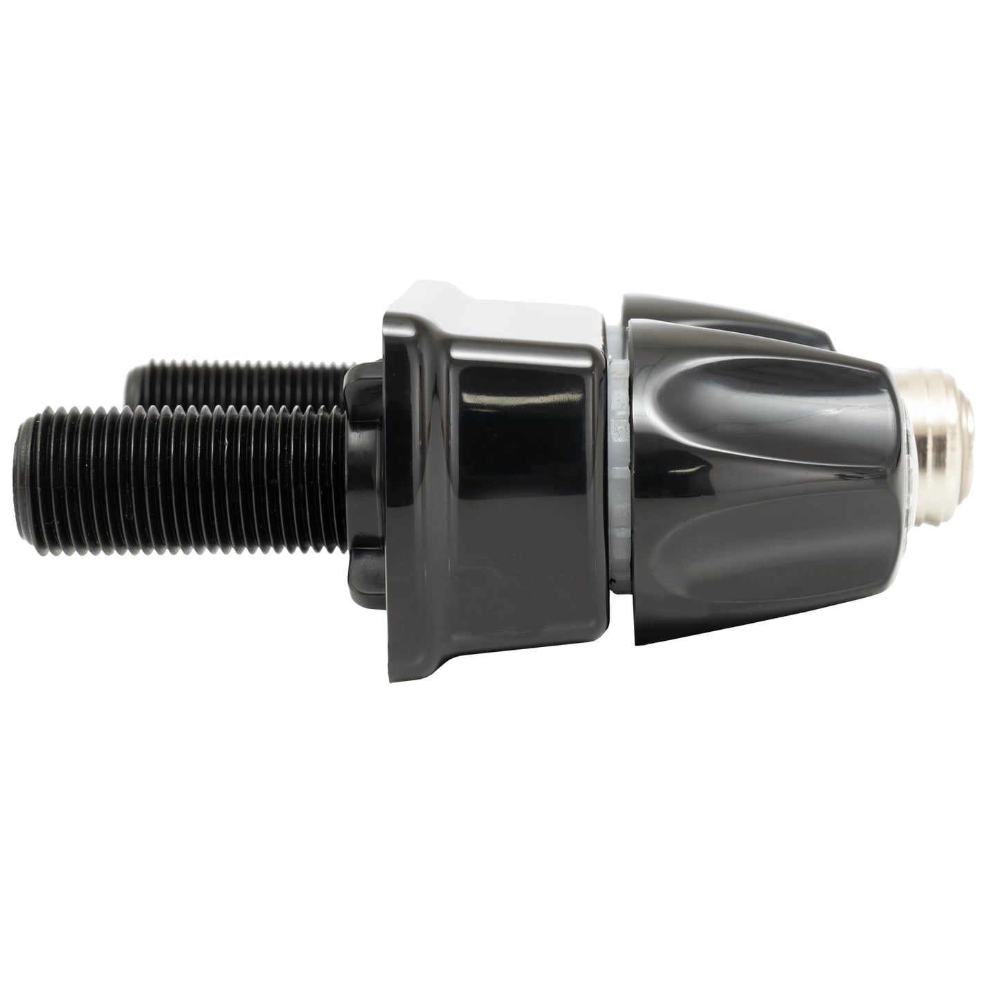 RecPro RV Exterior Faucet Hot/Cold | High Pressure Sprayer | Metal | Optional Flex Spout | RV Exterior Shower Faucet (No Flex Spout, Black)