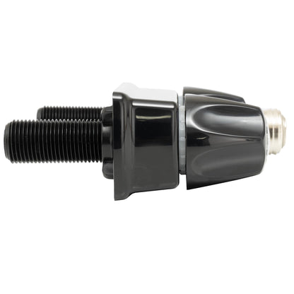 RecPro RV Exterior Faucet Hot/Cold | High Pressure Sprayer | Metal | Optional Flex Spout | RV Exterior Shower Faucet (No Flex Spout, Black)