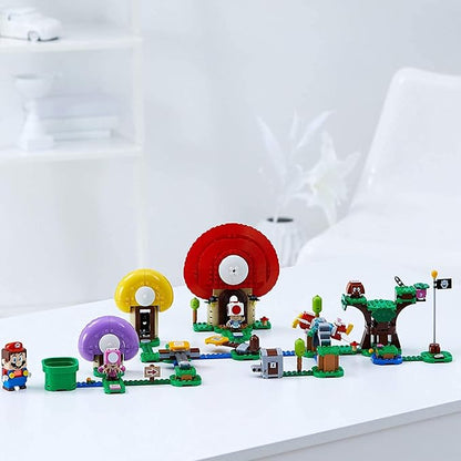 LEGO Super Mario Toad’s Treasure Hunt Expansion Set 71368 Building Kit Toy for Kids to Boost Their Super Mario Adventures with Mario Starter Course (71360) Playset (464 Pieces)