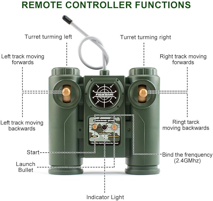 BEAURE Rc Tanks1:28 WW2 German Tiger Army Tank Toys for Boys9 Channels Remote Control Vehicles with Sound and LightRC Military Toys for Kids Boys Girls(Gray)