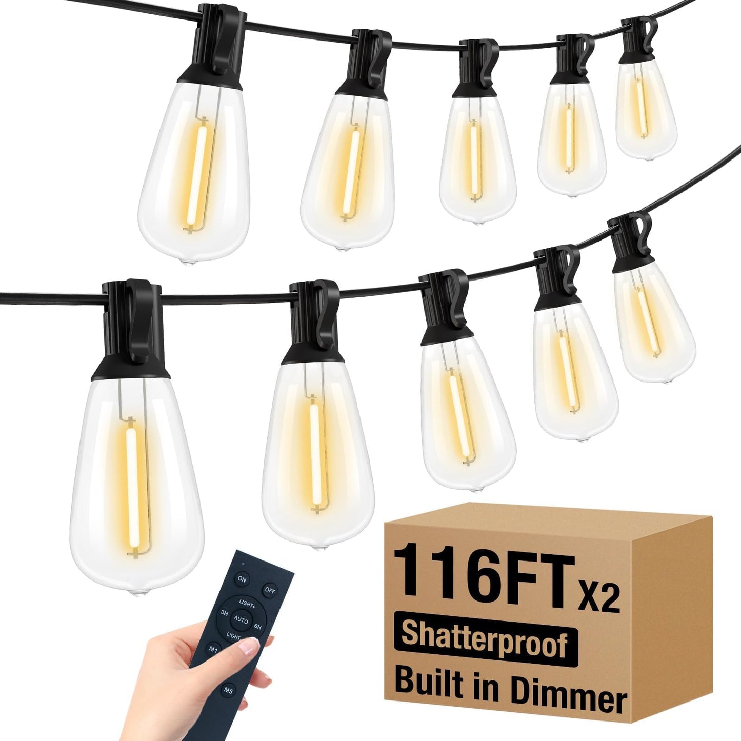 litogo 2024 Christmas Decorations Indoor Bundle 200ft String Lights for Holiday Yard Party Festival