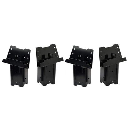 HME High-Strength Welded Construction Durable Multi-Use Platform Brackets 4 Pack - For Use With Hunting Blinds, Play Sets, Tree Houses