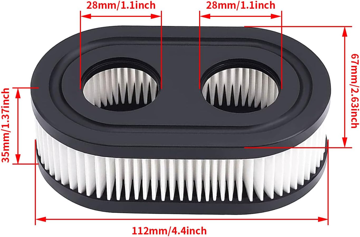 593260 Air Filter - Pre Filter & Spark Plug for B&S 725EX, 625EX, 575EX Engines | 2 Pack