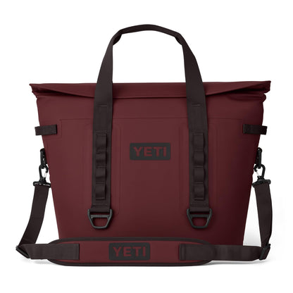YETI Hopper M30 Portable Soft Cooler with MagShield Access, Wild Vine Red
