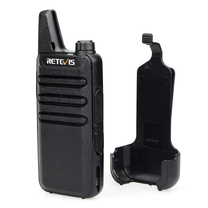 Retevis RT22 2 Way Radios Walkie Talkies,Rechargeable Long Range Two Way Radio, USB VOX Small Emergency 2 Pin Earpiece Headset,for School Retail Church Restaurant (Packed in Pairs with 5 Boxes)
