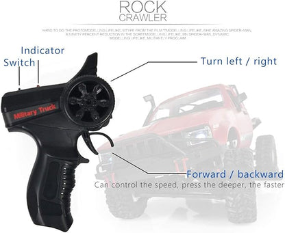 YIKESHU RC Crawler RC Truck Remote Control Rock Crawler Off-Road Racing Vehicles 1:16 2.4G 2CH 4WD Offroad Semi Trucks All Terrain Car RTR Hobby RC Pickup for Adults
