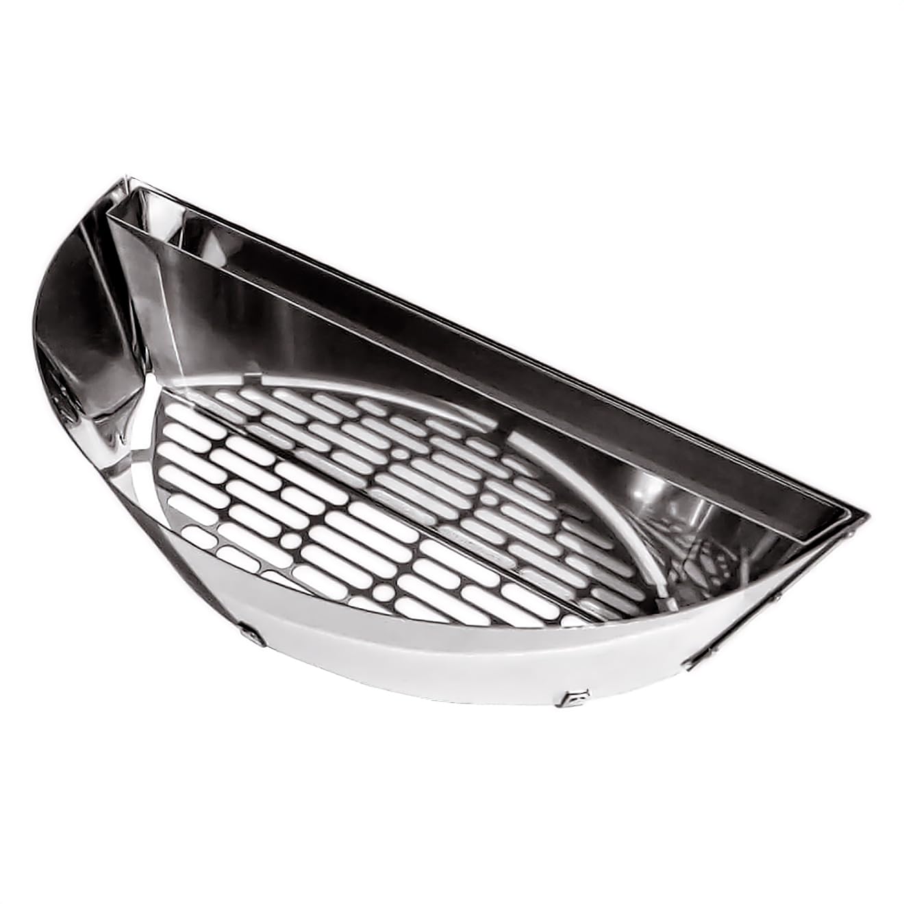 Slow 'N Sear® Deluxe Charcoal Basket Insert for 22" Weber Kettle Grills – Patented Stainless Steel Two-Zone Cooking Accessory with Removable Water Reservoir for Low & Slow Smoking and Searing
