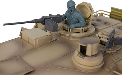 Heng Long US in Stock Ver M1A2 Abrams RC Tank 2.4G 1/16 Scale 7.0 Upgraded Metal RTR Tank 3918 340° Rotating Turret Infrared Combat Smoking Unit Armored Combat Tank BB Shooting Airsoft Tank