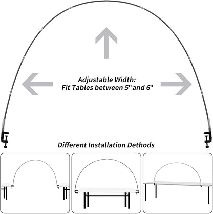 RUBFAC Balloon Arch Kit - Adjustable Black Stand for Table Decorations | Perfect for Birthdays, Weddings, and Baby Showers