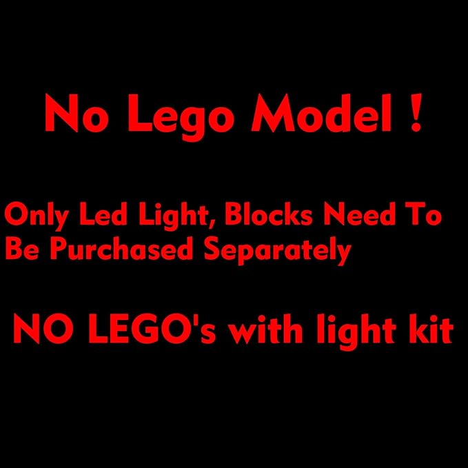 Light kit Compatible with Lego 10360 Shuttle Carrier Aircraft - No Model Only Light LED Lighting Accessories Compatible with Lego Space Shuttle Transportation Aircraft (RC Version)