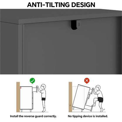 Steehoom Metal Storage Cabinet with Lock, 4 Tier Lockable Cabinet, Lockers for Employee, Changing Room,Home, Office, School, Gym, Garage (Black, 15.75" D x 15.75" W x 49.21" H)
