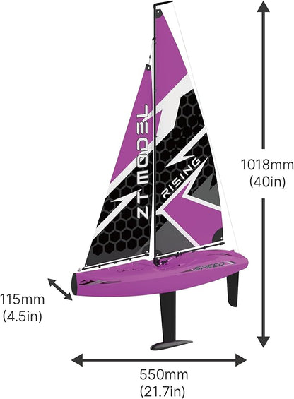 PLAYSTEM Voyager 550 2.4G RC Racing Sailboat (RTR Pre-Printed)- 30 Tall