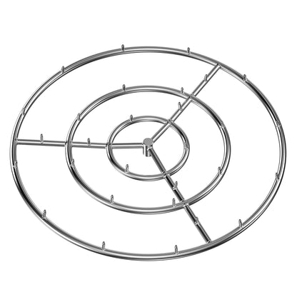 Skyflame 30-Inch Round Stainless Steel Fire Pit Jet Burner Ring, High Flame