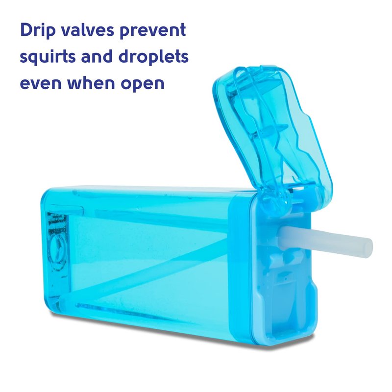 Precidio New 2022 Drink in the Box Design Eco-Friendly Reusable Drink Container, 12oz (Blue) 1012BL