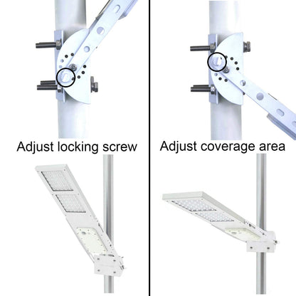 BETA 3000X Solar Street Light, Motion Sensor Outdoor Dusk to Dawn, Barn Parking Lot Driveway, Fit Max Pole Diameter 3" Cool White
