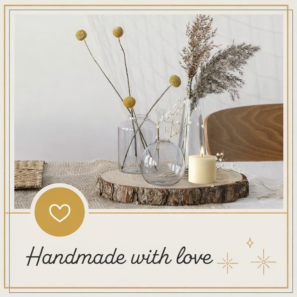 Melt Candle Pillar Candles, 3 Pack - Unscented Candles for Home, Church, Weddings, & More - 3" x 4", Ivory