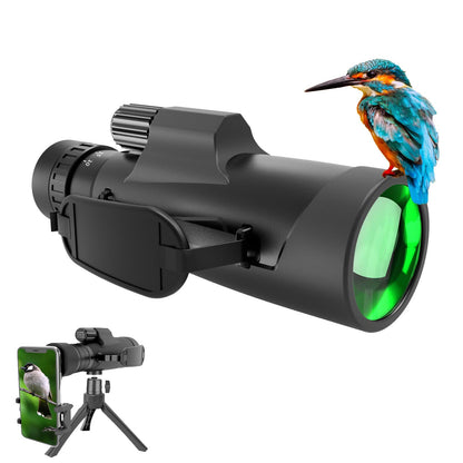 Monoculars 10-30X50 Zoom High Powered Waterproof Portable Telescope BAK-4 Prism FMC Lens High Power Clear Low Light Vision Adapter Sturdy Tripod for Hunting Hiking Camping Gifts for Men