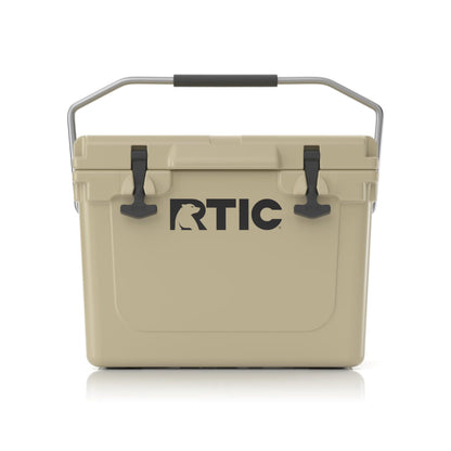 RTIC 20 QT Ultra-Tough Cooler Hard Insulated Portable Ice Chest Box for Beach, Drink, Beverage, Camping, Picnic, Fishing, Boat, Barbecue, Tan
