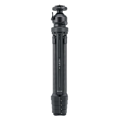 HEIPI Travel Tripod Camera Stand Portable Carbon Fiber Lightweight Tripod 360 Degree Horizontal Panning Vertical Tilting Ball Head Quick-Release Arca-Swiss Mount - W28S (with KF50-Q)