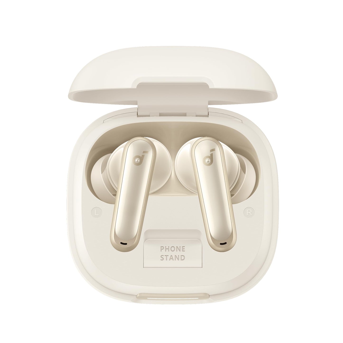 Soundcore P40i by Anker, Noise Cancelling Wireless Earbuds, Adaptive Noise Cancelling to Environments, Heavy Bass, 60H Playtime, 2-in-1 Case and Phone Stand, IPX5, Wireless Charging, Bluetooth 5.3