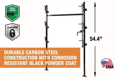 Buyers Products LT10 Landscape Trailer Trimmer Rack, Holds 3 Weed Eaters, Made in the USA, Trimmer Rack For Open Landscape Trailers, Lawn Care Accessories, Lawn Equipment & Landscape Tools