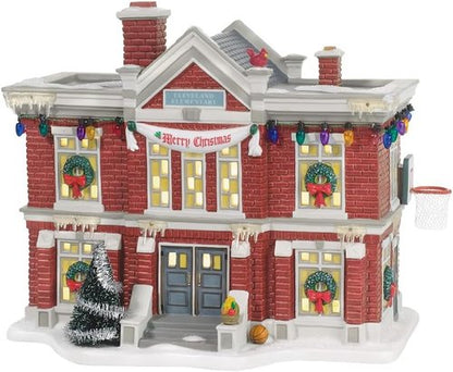 Department 56 Cleveland Elementary School Christmas Village | Festive Holiday Decor