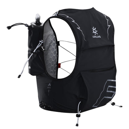 KAILAS FUGA AIR 5 Ⅳ Running Hydration Vest Hydration Pack Lightweight with Two TPU Water Bladders for Women Men Trail Cycling Hiking Black L