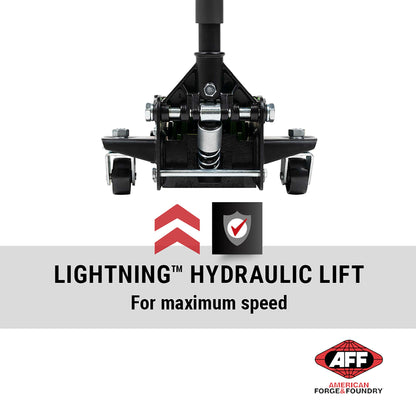 AFF Viking 3.5 Ton Floor Jack - Lightning Lift Hydraulic Car Jack - Heavy Duty