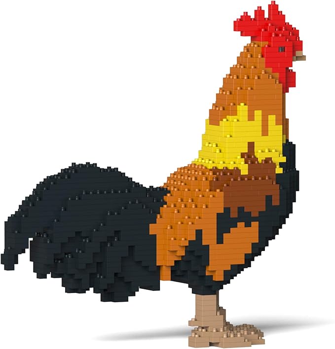 JEKCA Rooster 01S | Bird Plastic Building Blocks | Age 14+