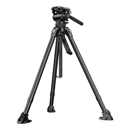 SmallRig x Potato Jet Tribex Carbon II Hydraulic Carbon Fiber Tripod, Fast Extend Camera Video Tripod with 4-Step Counterbalance Fluid Head,Weight 8.3lbs,Load up to 13.2lbs - 5755