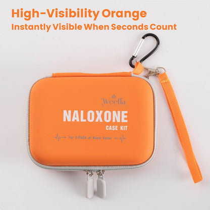 weefla Reflective Naloxone Carry Case for Nasal Sprays, 10-Pack