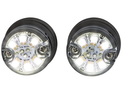 Buyers Products 8891326 Push-On LED Hideaway Strobe Light Kit, 6 High-Intensity LEDs, Amber Warning Light, 19 Flash Patterns, Sync Up to 8 Heads, Headlight & Taillight Install, Work & Utility Trucks